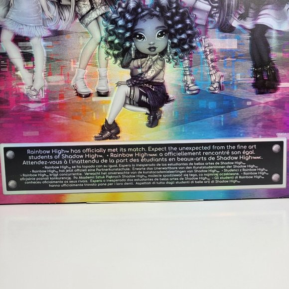 Rainbow High Shadow High Series 1 Ash Silverstone Greyscale Boy Fashion Doll New - Picture 16 of 16